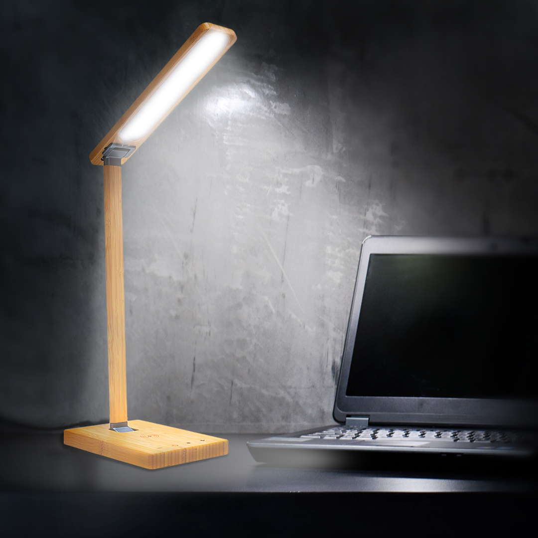 Wireless Charging Lamp Bamboo