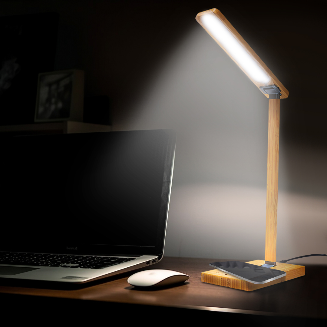 Wireless Charging Lamp Bamboo