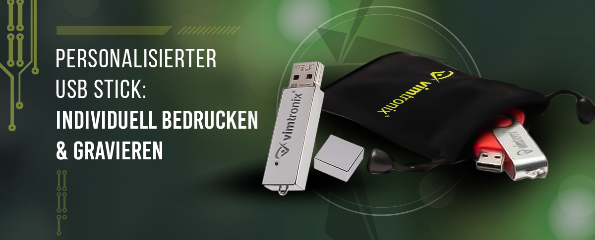 Personalisierter USB Stick: Individuell bedrucken & gravieren