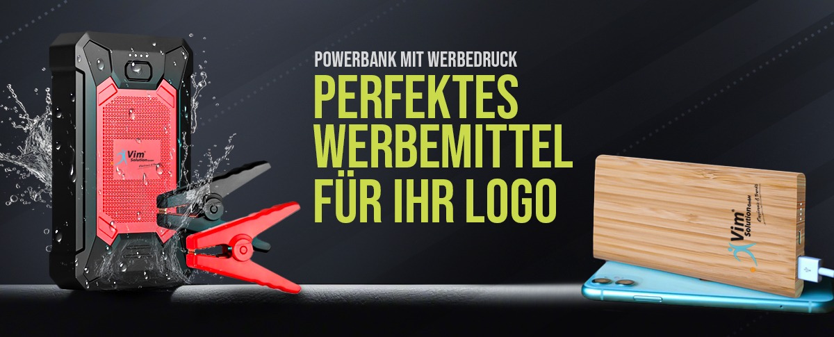 Powerbank mit Werbedruck – Perfektes Werbemittel für Ihr Logo