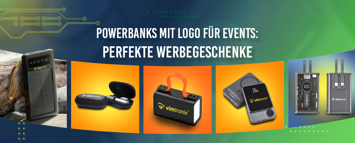 Powerbanks mit Logo für Events: Perfekte Werbegeschenke