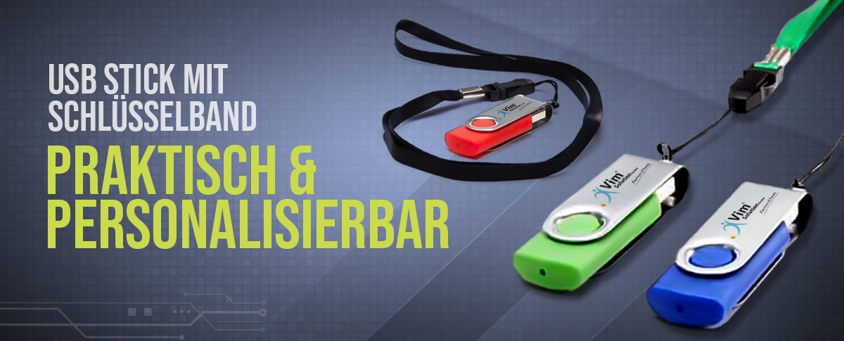 USB Stick mit Schlüsselband: Praktisch & Personalisierbar