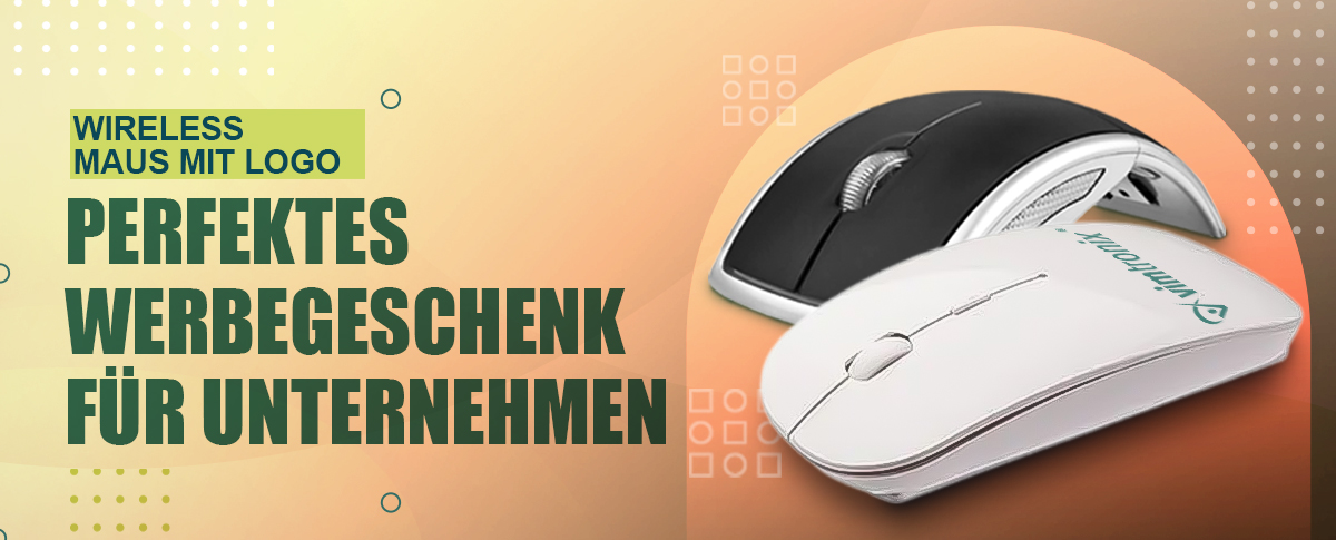 Wireless Maus mit Logo – Perfektes Werbegeschenk für Unternehmen