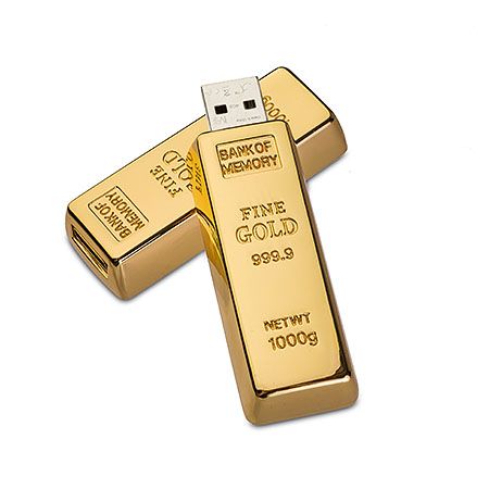 USB-Stick Goldbarren Design