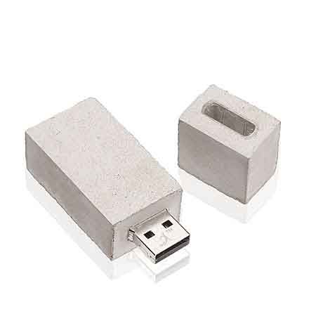 USB-Stick Major Square aus Beton