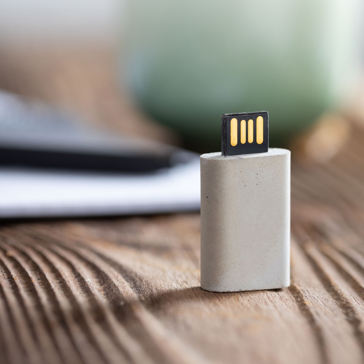 Stilvoller USB-Stick Major Slim in Betonoptik